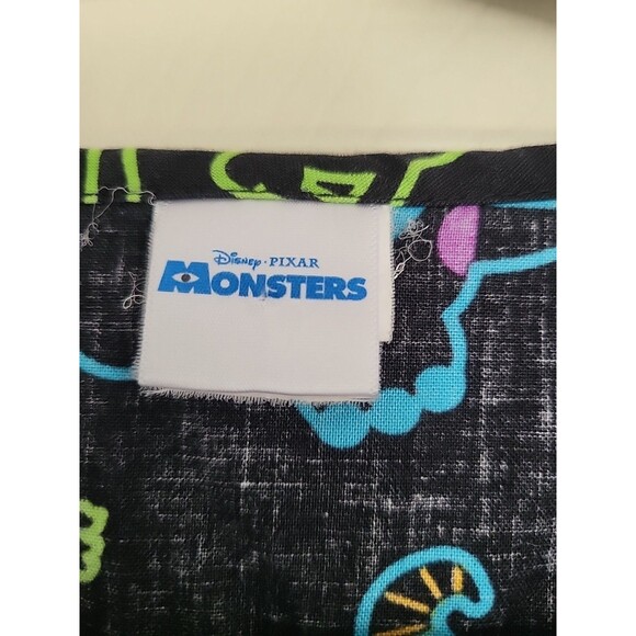 Disney Scrub Shirt Front Pockets - Monsters Inc Medium EUC - Picture 2 of 6